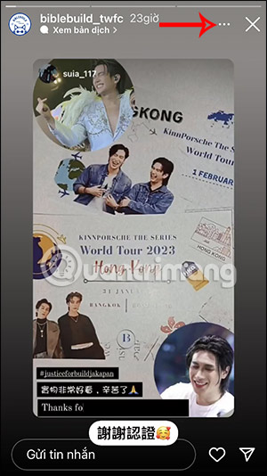 Tùy chọn Story Instagram
