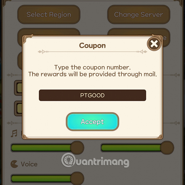 Nhập code Princess Tale