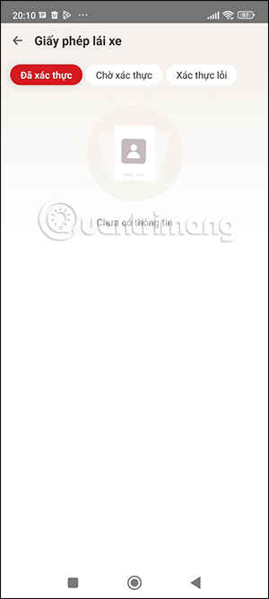 Các giấy tờ thêm trên VNeID