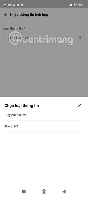 Tích hợp GPLX và BHYT