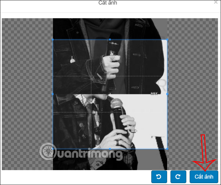 Cắt ảnh chèn vào khung