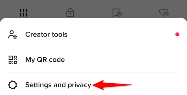 Chọn “Settings and Privacy”