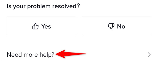 Nhấn vào “Need More Help?”