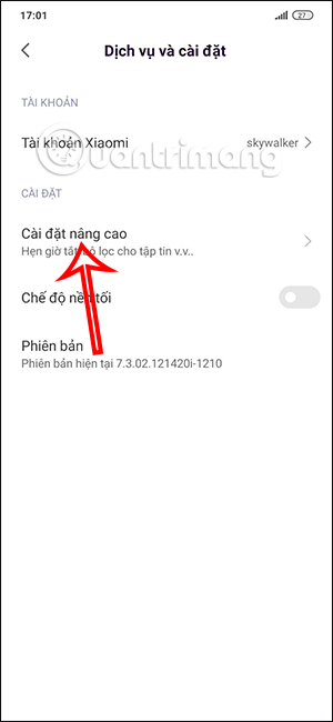 Cài đặt nâng cao nghe nhạc trên Xiaomi