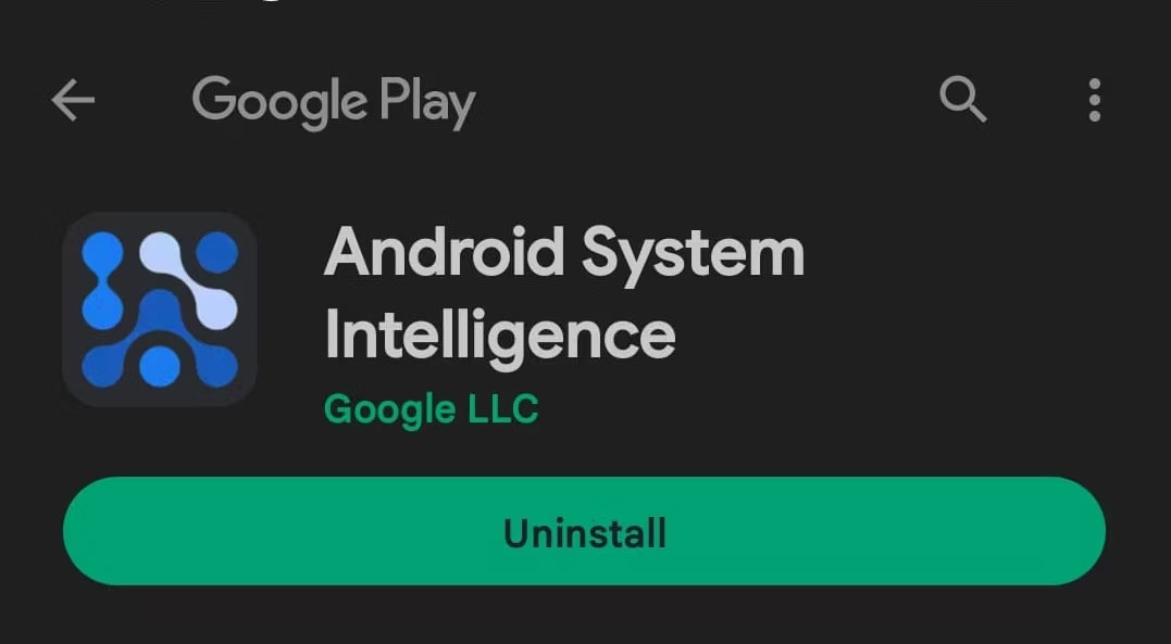 Ứng dụng Android System Intelligence