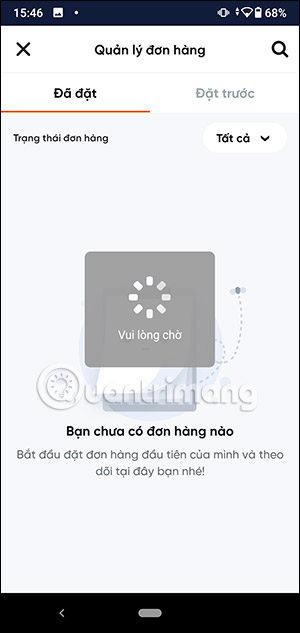 Quản lý đơn hàng trên Ahamove