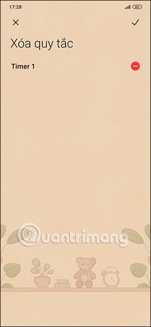 Xóa cấu hình không làm phiền trên Xiaomi