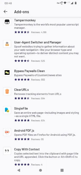 Bộ sưu tập Addon tùy chỉnh Firefox Beta