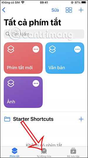 Tự động hóa phím tắt trên iPhone