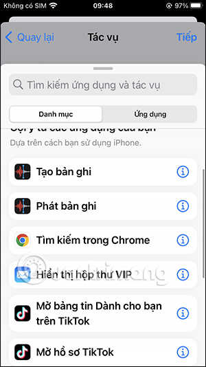 Tìm kiếm tác vụ