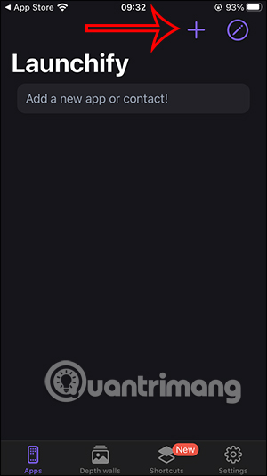 Thêm tùy chọn trên Launchify
