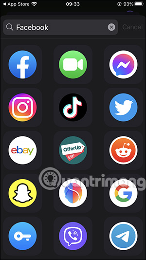 Chọn icon ứng dụng