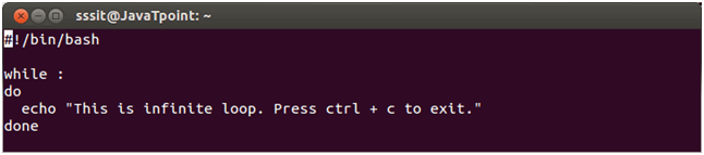 Vòng lặp vô tận trong Shell