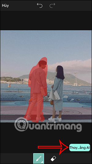 Thay thế chủ thể bằng PicsArt AI