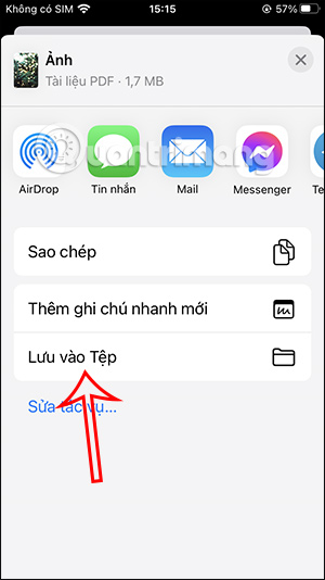 Lưu file vào Tệp