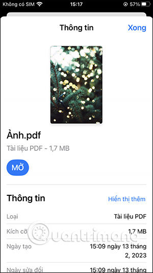 Tập tin PDF trên iPhone