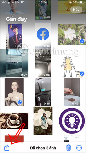 Chia sẻ tập tin trên iPhone