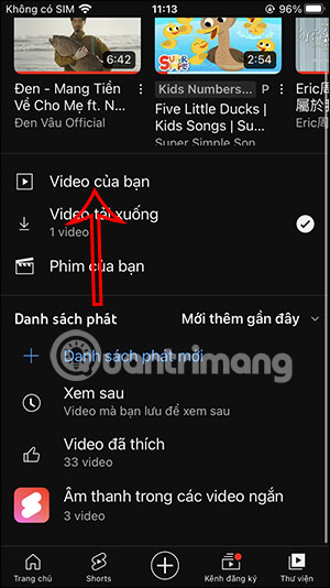 Video của bạn trên YouTube