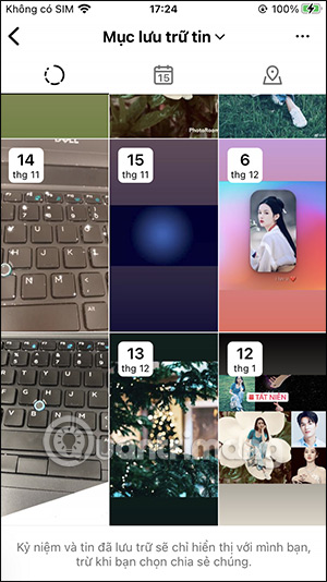 Chọn vieo Story Instagram muốn xóa