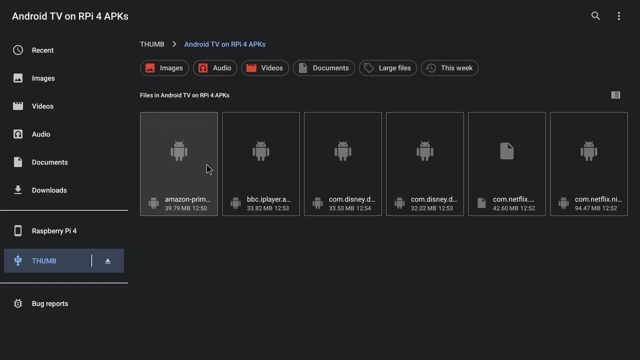 Sideload file APK