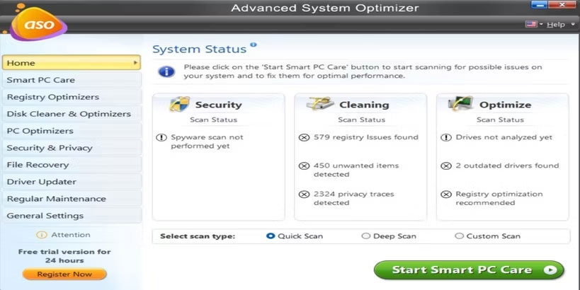 Trang chủ Advanced System Optimizer