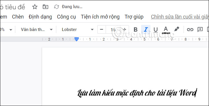 Tài liệu trong Docs mới
