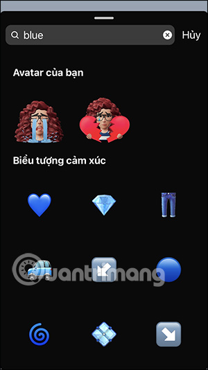 Search for stickers to insert Instagram photos 