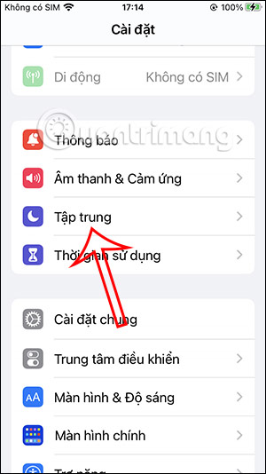 Chế độ Focus iPhone
