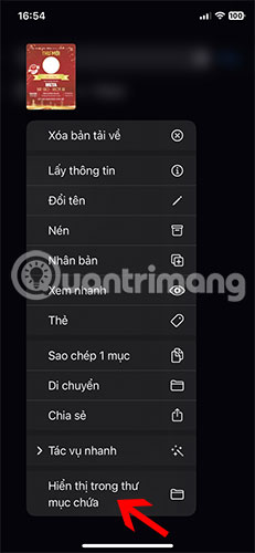 Tìm file qua Spotlight