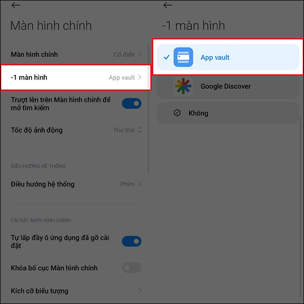 Chỉnh kiểu màn hình trên Xiaomi