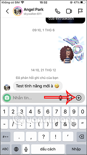 Tùy chọn nội dung nhắn tin