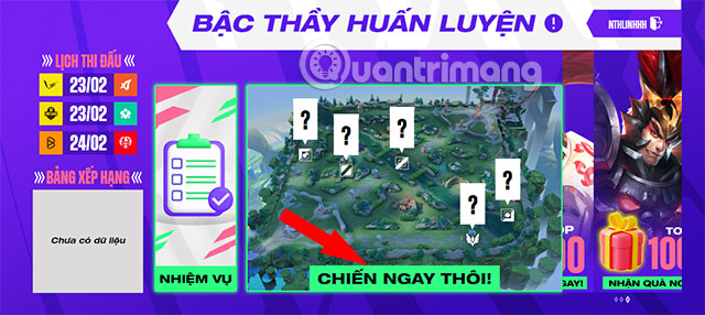 Hướng dẫn tham gia sự kiện Bậc Thầy Huấn Luyện