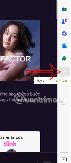 Chỉnh thanh bên Microsoft Edge