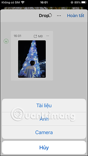 Gửi dữ liệu từ Microsoft Edge điện thoại