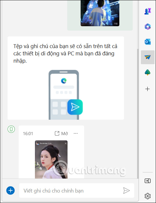 Hiện tập tin nhận trên Microsoft Edge máy tính