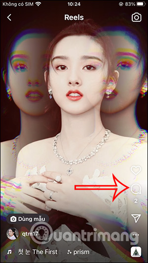 Xem bình luận video Instagram Reels