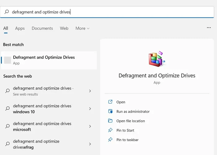 Defragment and Optimize Drives