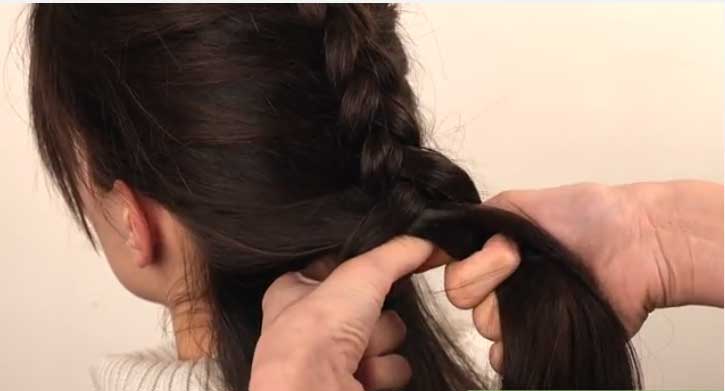 Tết tóc kiểu Pháp đơn giản