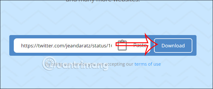 Trang web DmSave tải video 