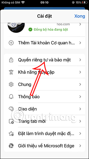 Quyền riêng tư và bảo mật trên Microsoft Edge