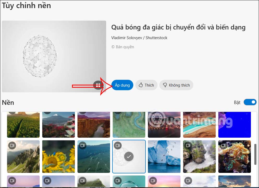 Cài video làm nền trên Microsoft Edge