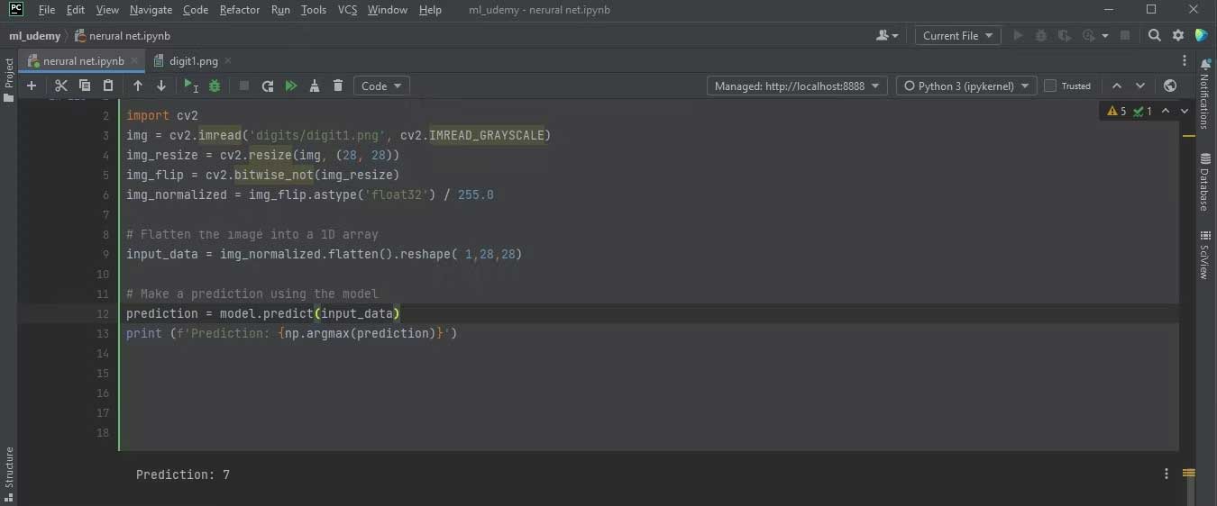 Tạo thành công mạng nơ ron nhân tạo