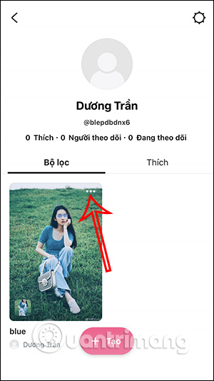 Tùy chọn sticker tạo trên B612