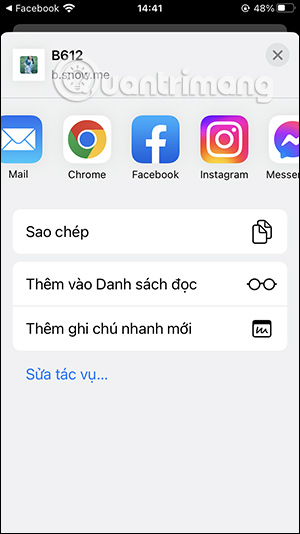 Chia sẻ sticker qua link