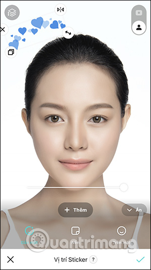 Ghép sticker vào khuôn mặt