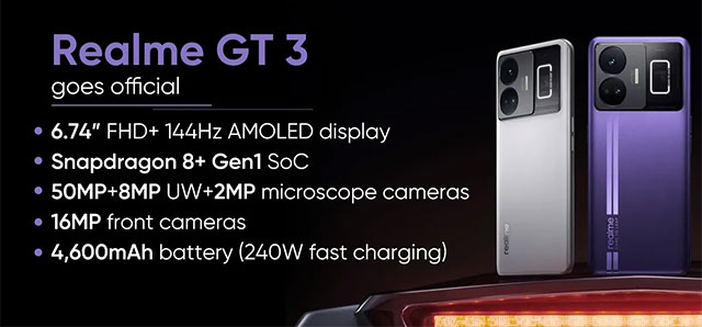  Realme GT 3