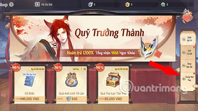 Nạp Revelation Thiên Dụ trực tiếp