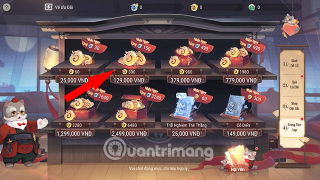 Nạp Revelation Thiên Dụ trực tiếp