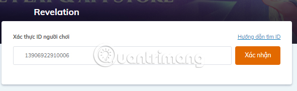 Nạp Revelation Thiên Dụ trên web