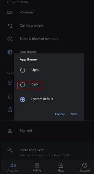 Kích hoạt Dark Mode trên Android